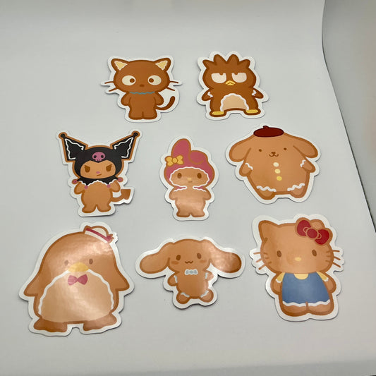 Gingerbread Character Sticker