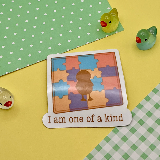 One of a Kind Ducky Affirmations Sticker